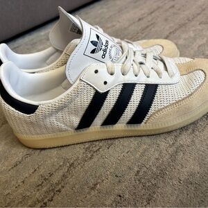 Adidas Sambas Crochet White and Navy